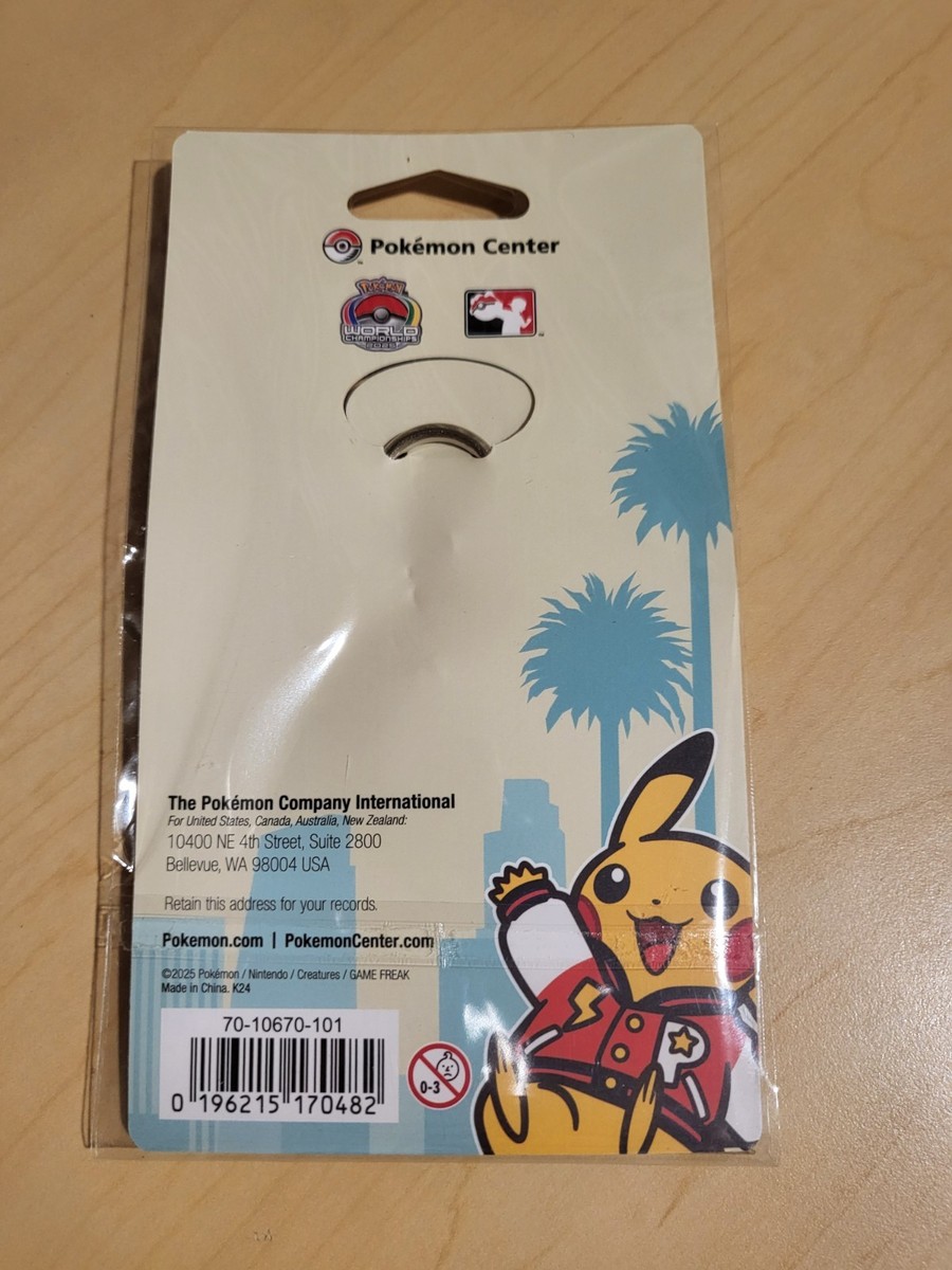 2025 Pokemon World Championships Anaheim Keychain In Hand
