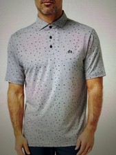 Travis Mathew Performance Men's Coffee House Grey Polo Shirt, XLarge, New