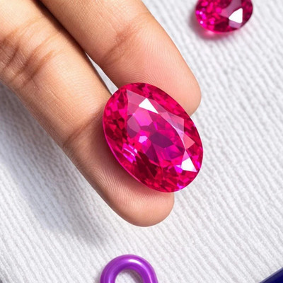 9 Ct Natural Pink Ruby Burma GIE Certified Precision Cut Oval Loose Gemstone
