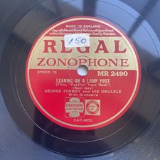 78 RPM George Formby - Leaning on a Lamp Post / Hi-Tiddly MR2490 Regal Zonophone