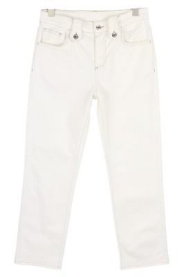 LIU JO Straight Frog Damen Jeans W28 weiß Denim Ankle Zip Fly 5 Pocket *
