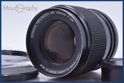 【EXC】 KONICA HEXANON AR 100mm F2.8 w/cap&Filter FromJapan #am5915