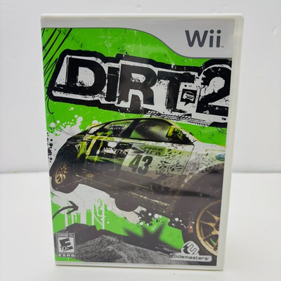 #ad DiRT 2 Wii Nintendo Wii 2009 Codemasters Rally Racing Complete W Manual $179.99