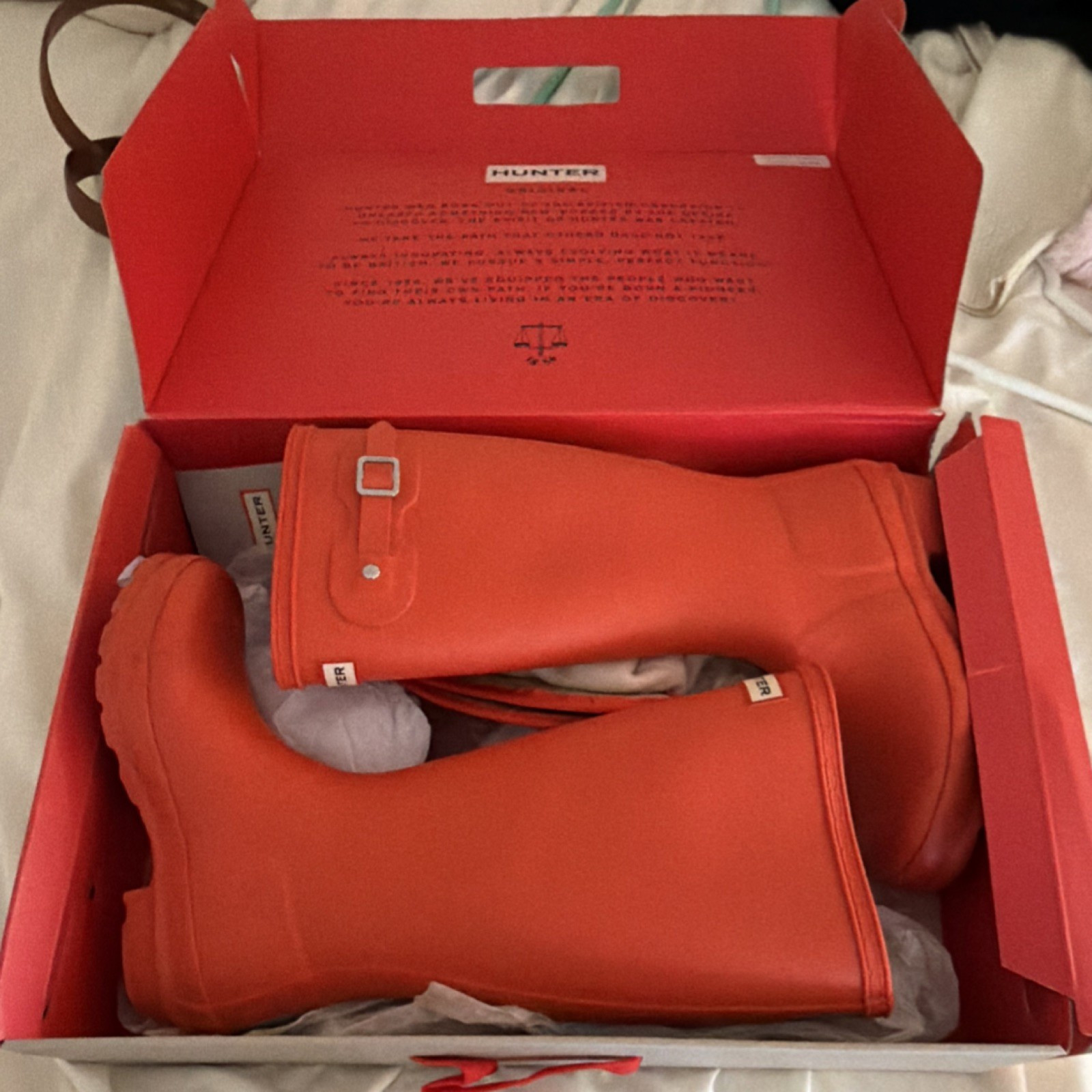Hunter Original Short Pull-On Mid-Calf Buckle Rain Boots Women’s SZ 5.5/6