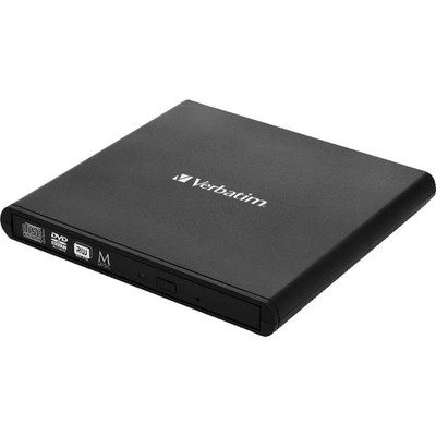 Verbatim 98938 extern Slimline CD/DVD Brenner Schwarz extern (1x USB)