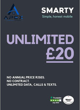 SMARTY Unlimited SIM Only 1-month flexible plan