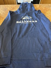 NWT Men  s Xl Seattle Seahawks Fanatics Pullover Hoodie with Pocket Navy Blue