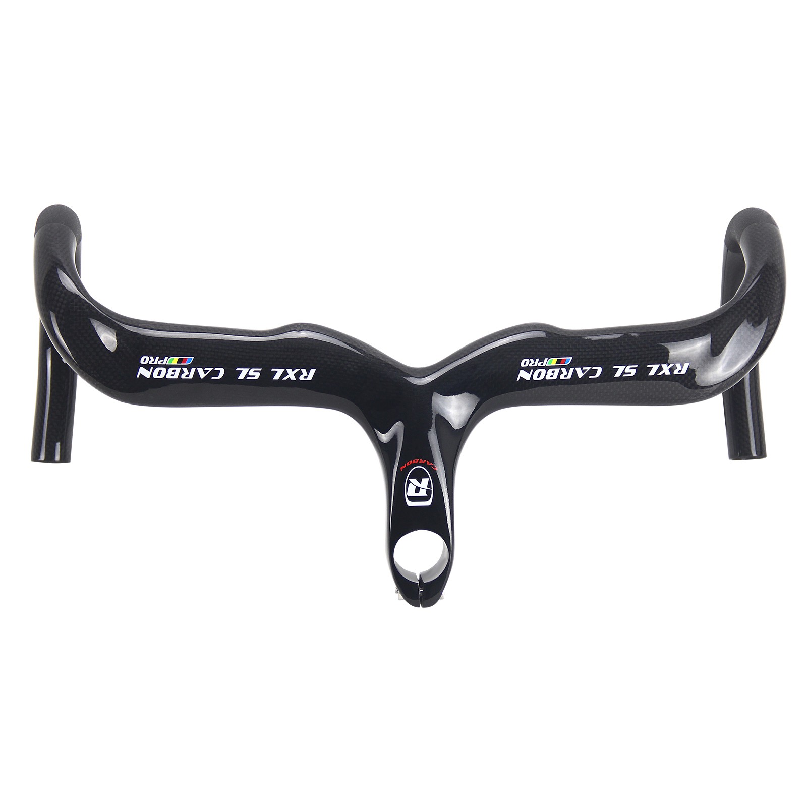 Carbon Bicycle Handlebar 1-1/8" Racing Road Bike Drop Handle Bar Integrated Stem
