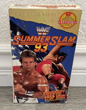 RARE WWF SummerSlam 1993 VHS Coliseum Video **TESTED AND WORKS**