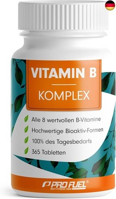 Vitamin B Komplex 365 Tabletten - B Komplex mit B12 - alle 8 B-Vitamine (B1,