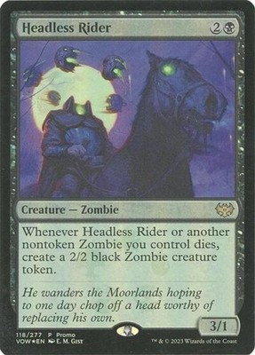 Headless Rider -Foil Light Play MTG Promos: Media