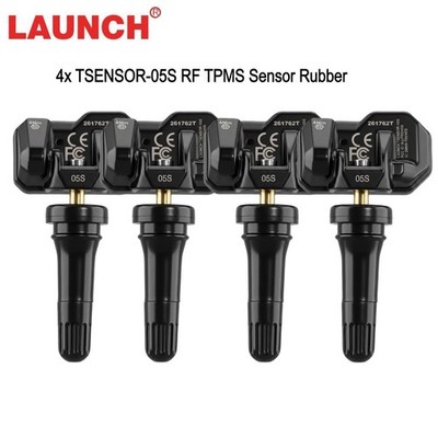 4x LAUNCH TSENSOR-05S RF TPMS Sensor Reprogramming Tire Pressure sensor Rubber