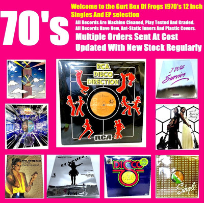 1970's - 12 Inch Singles EP - Disco - Club - Pop - Remix ETC