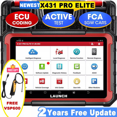 2026 LAUNCH X431 PRO Elite V + PRO5 OBD2 Scanner Car Diagnostic Tool Key Coding