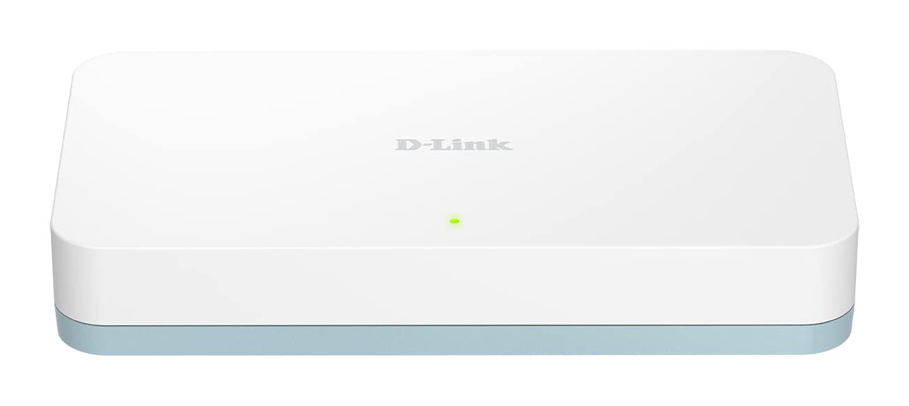 D-Link DGS-1008D 8-Port Gigabit Unmanaged Desktop Switch, 8 Port, white