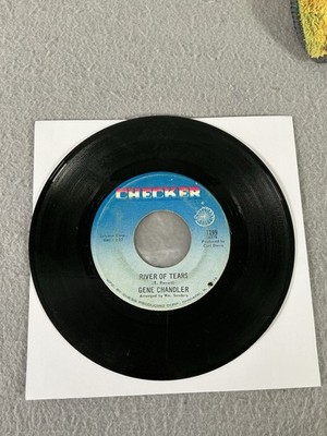 GENE CHANDLER CHECKER RECORDS RIVER OF TEARS/ITS TIME TO SETTLE DOWN 45 VG