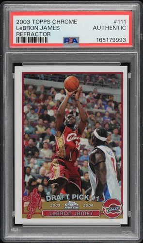Lebron James 2003 Topps Chrome Lebron James #111 Refractor