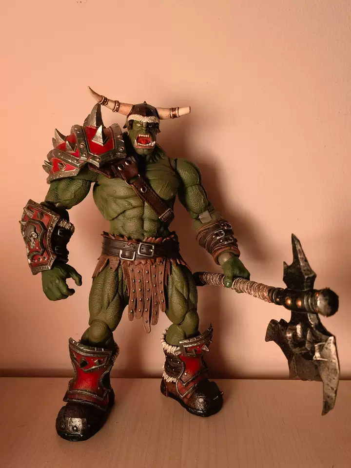 Figur Söldner ORC Captain Kagas 20 cm Fantasy Warrior Collection Luxus