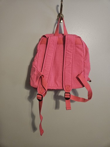 Kipling Rucksack Handtasche Bookbag rosa Nylon mittelgroß - Bild 2 von 10