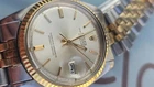 Vintage Rolex Datejust 1601 Ivory Dial 2-Tone Men's Automatic Watch 1974