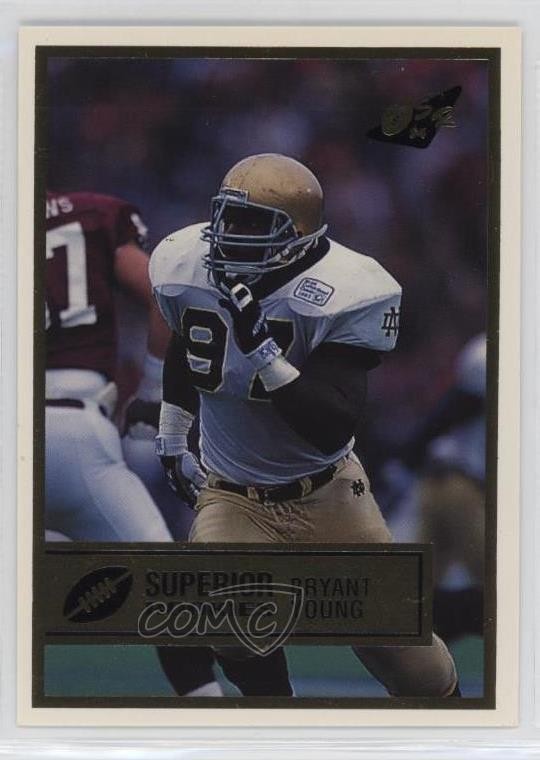 1994 Superior Rookies Gold /4455 Bryant Young #49 RC HOF 15ox