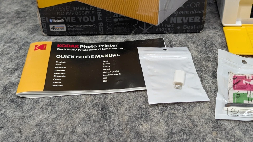 Kodak Instant Dock Printer (PARTS or REPAIR) paper tray power cord - Image 3 of 4