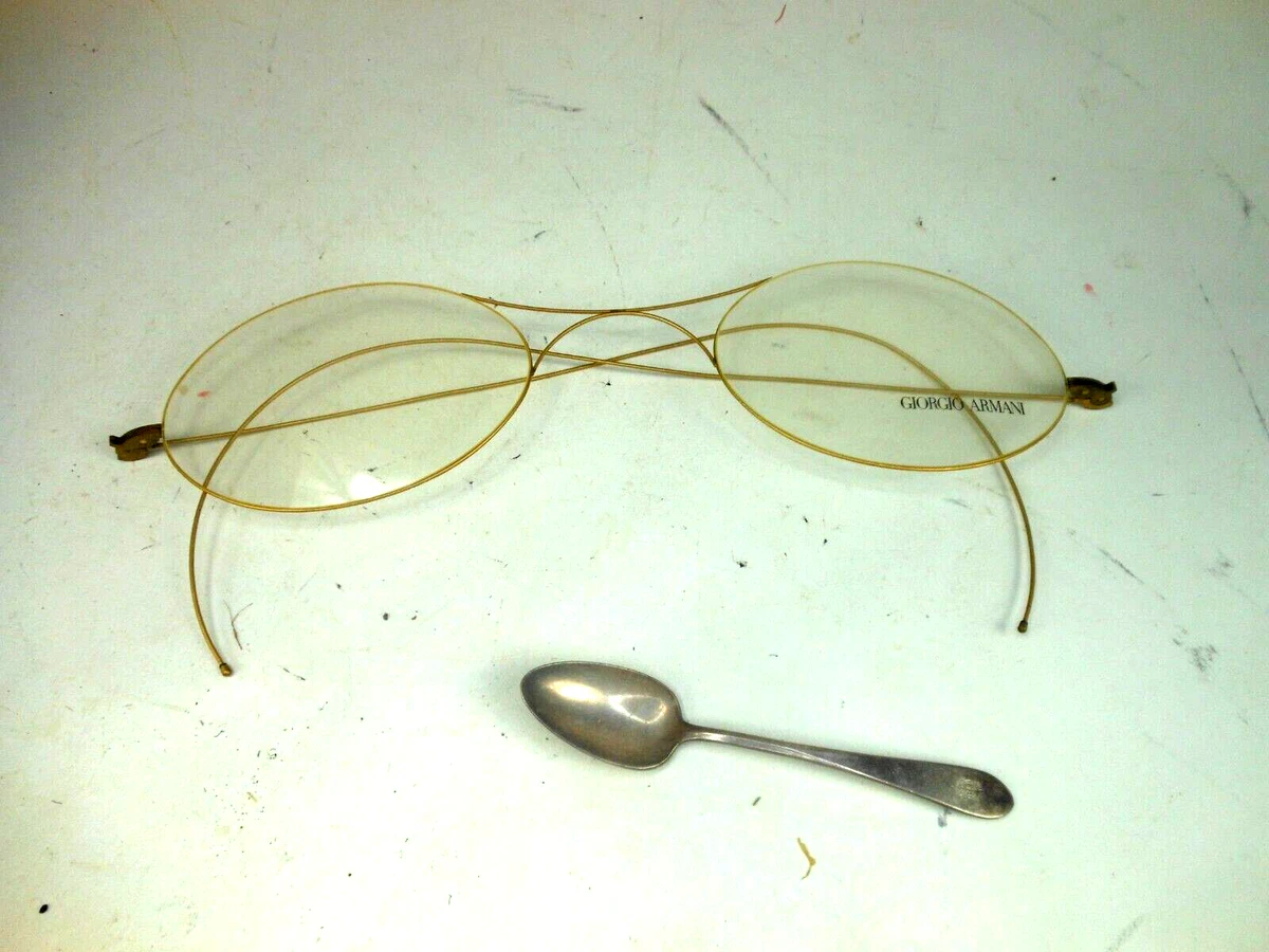 Giorgio Armani Wire Frames Big Store Display Oversized Spectacles