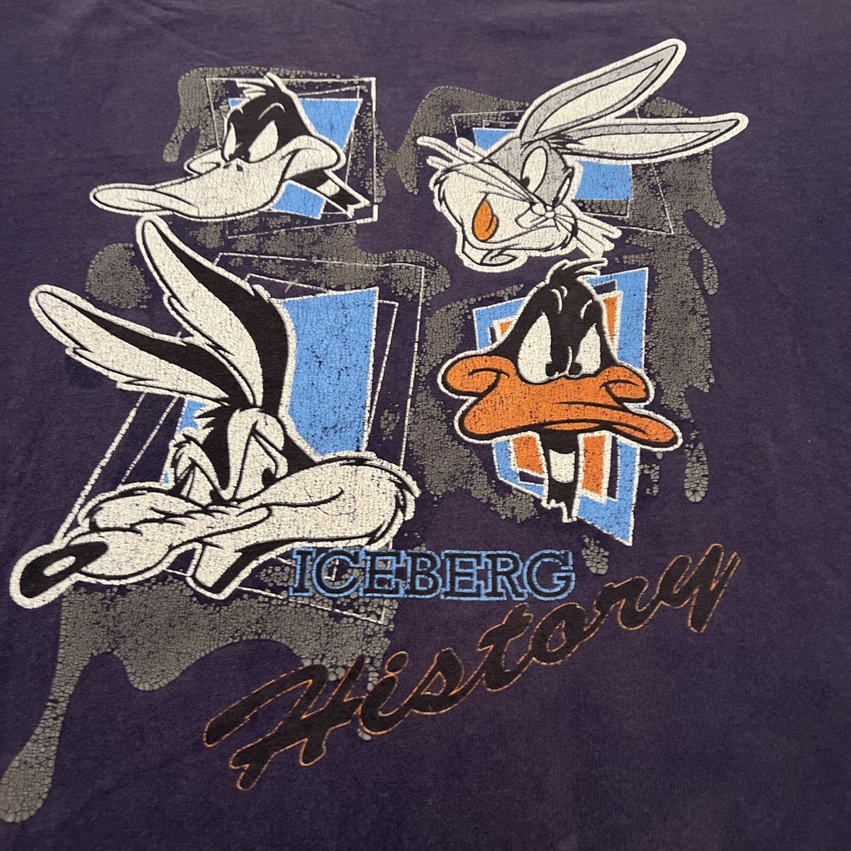 トップス History Iceberg KNIT 90s BugsBunny! VINTAGE ICEBERG ICE HISTORY LOONEY TUNES BUGS BUNNY THATS