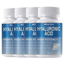 Hyaluronic Acid Turmeric Collagen Supplement Skin and Joint Support 120 x 850mg