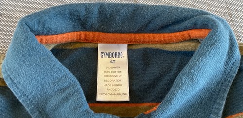 2007 GYMBOREE Camp Scout Big Bear Lake Canoe Adventurer Double Polo Tee 4T 4 Yrs - Picture 6 of 6