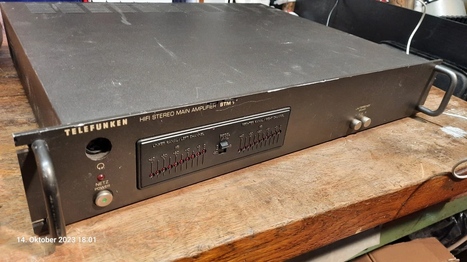 Telefunken HIFI Stereo Main Amplifier STM1 Endstufe Verstärker, Nicht Geprüft - Bild 3 von 4