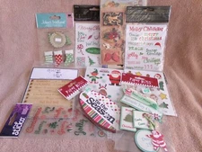 Lot of 10 Christmas Scrapbooking Packs, Jolee's, The Paper Studio  MORE  NEW