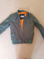 Womens Urban Classics Bomber Jacket Green Xs. Rrp £59.99