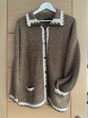 Strickjacke Kiosk Made In Peru Alpaka Knopf Cardigan Pullover Azteken Gr. Large sehr guter Zustand