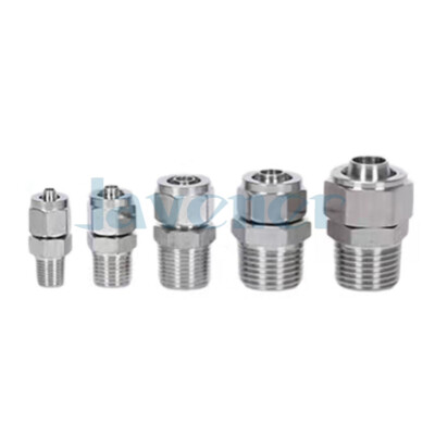 Fit Hose OD 4-12mm To 1/8''-1/2'' BSPT Thread 304 Stainless Qucik Fit Pipe Fitting