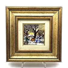 QUADRO BRENNO BENATTI  NAIF OLIO  PITTORE  PIEVE GUASTALLA REGGIO miniatura