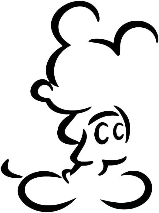 Mickey Head Silhouette Png