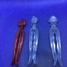 Vintage 1950s Rogers Clean-Grip Clothes clothespins Lot Of 3 Assorted!