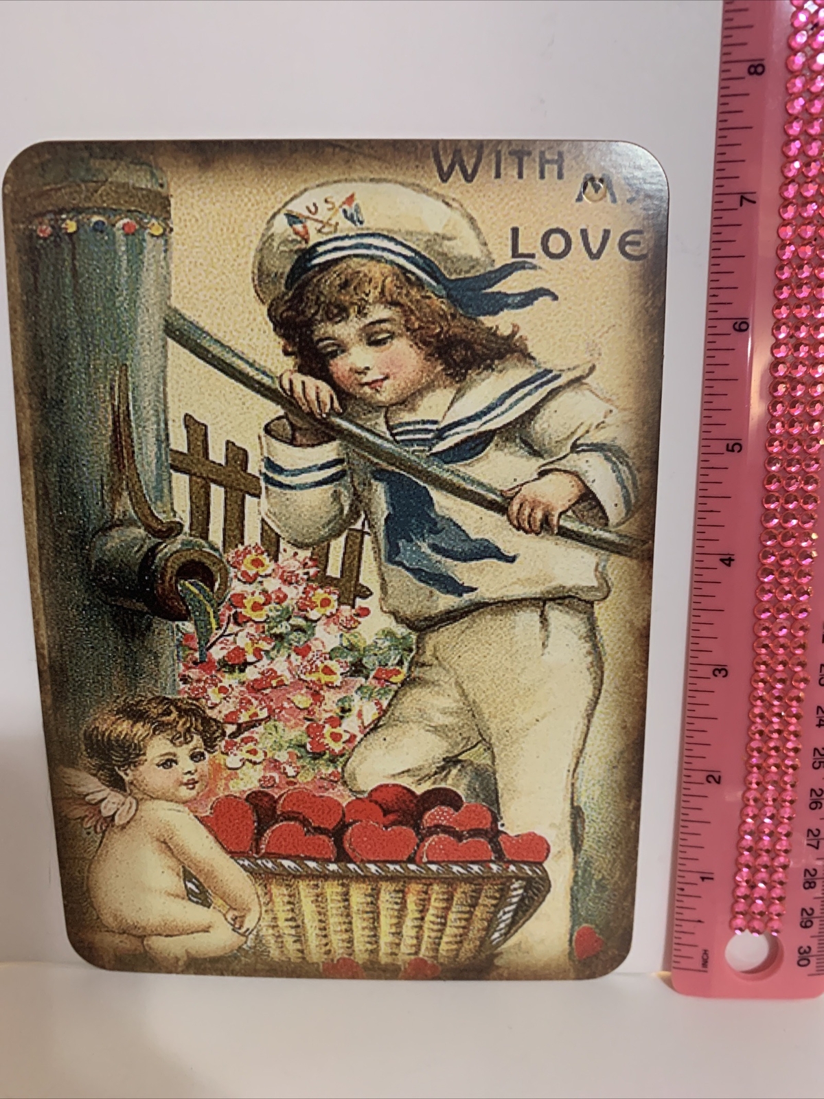 Valentine’s Day Decor VINTAGE STYLE Die Cut Cardboard 5 X 7” eBay