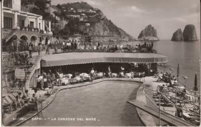 Capri, ITALY - La Canzone del Mare Restaurant & Lounge - REAL PHOTO