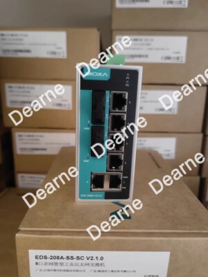 1pcs MOXA single-mode optical fiber switch EDS-208A-SS-SC