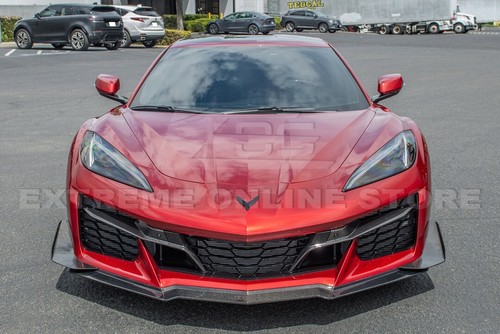 20-Up Corvette C8 Z06 | Z07 CARBON FIBER Front Lip Splitter & Side Canards - Picture 4 of 7