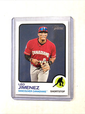2022 Topps Heritage Minor League #85- LEO JIMENEZ Rookie RC Card.