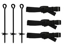  3 x Erdanker Trampolin Bodenverankerung Sicherung Erdnagel für 6 Stangensystem