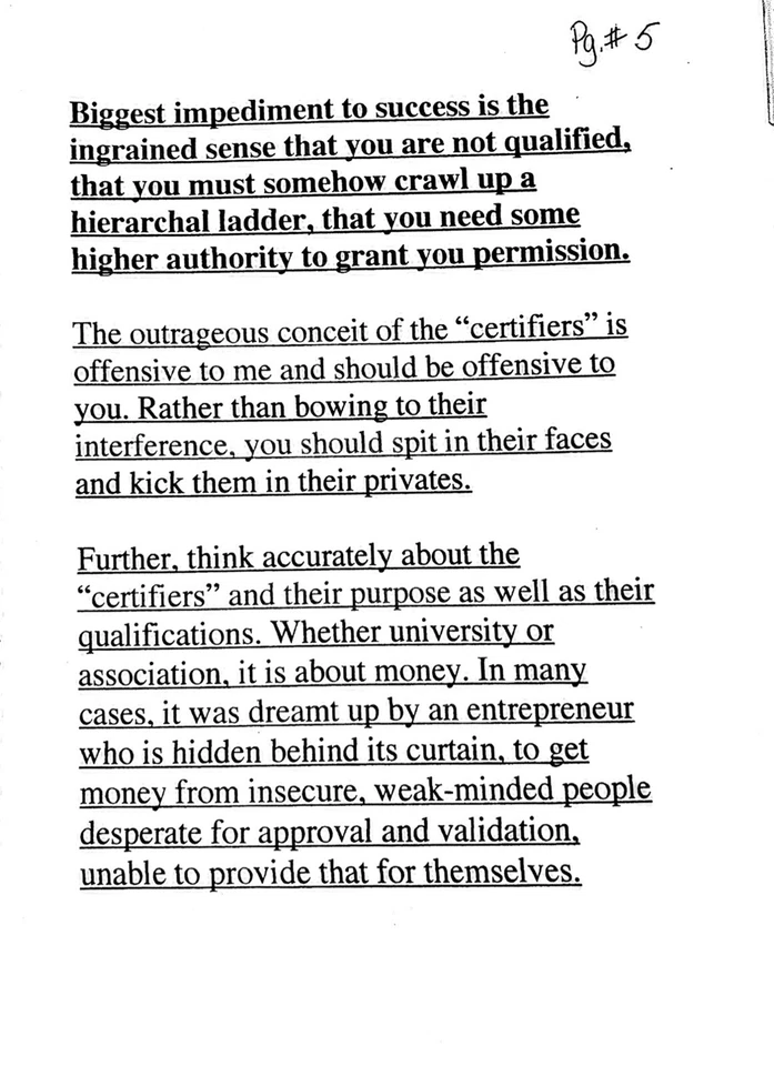 Dan Kennedy INFO-MARKETING "UPDATE" TRAINING SEMINAR Work Book + MP3 Audio CD - Image 4 of 4