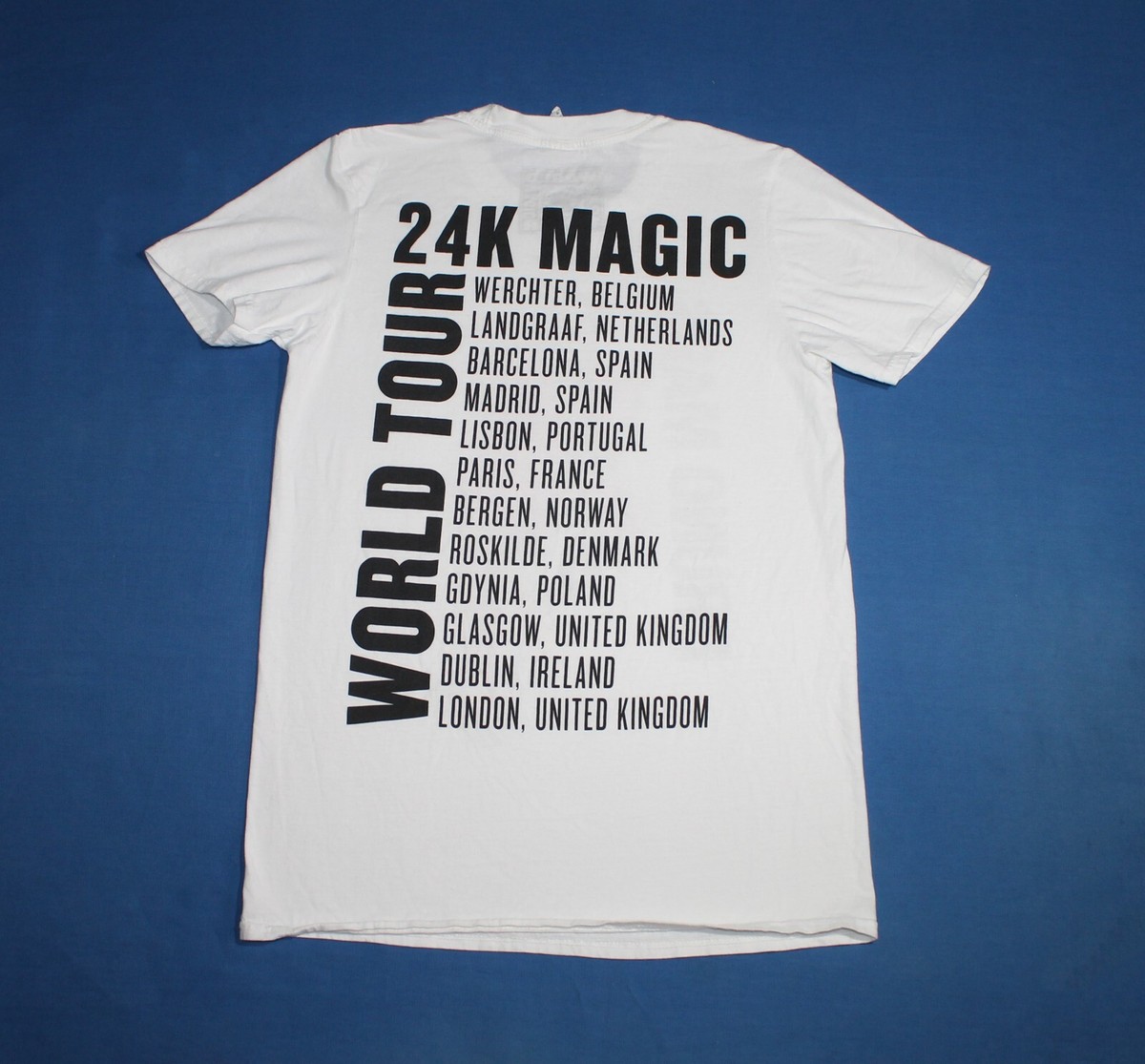 Bruno Mars Shirt 24K Magic World Tour 2017 Rhythm And Blues Men's