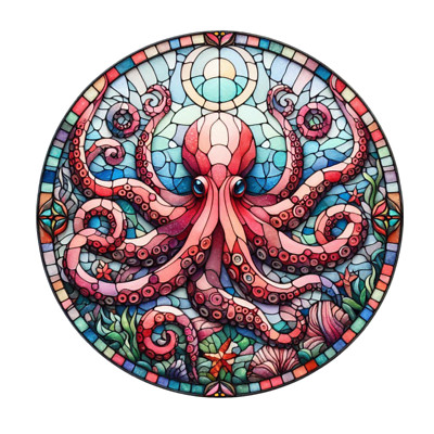 Wandtattoo Aufkleber Octopus Wandaufkleber 18X18 cm Groß