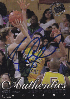 JEFF FOSTER SOUTHWEST TEXAS STATE SIGNED 1999-00 BASKETBALL CARD