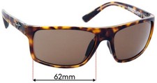 SFx Replacement Sunglass Lenses fits Maui Jim MJ746 Byron Bay - 62mm Wide