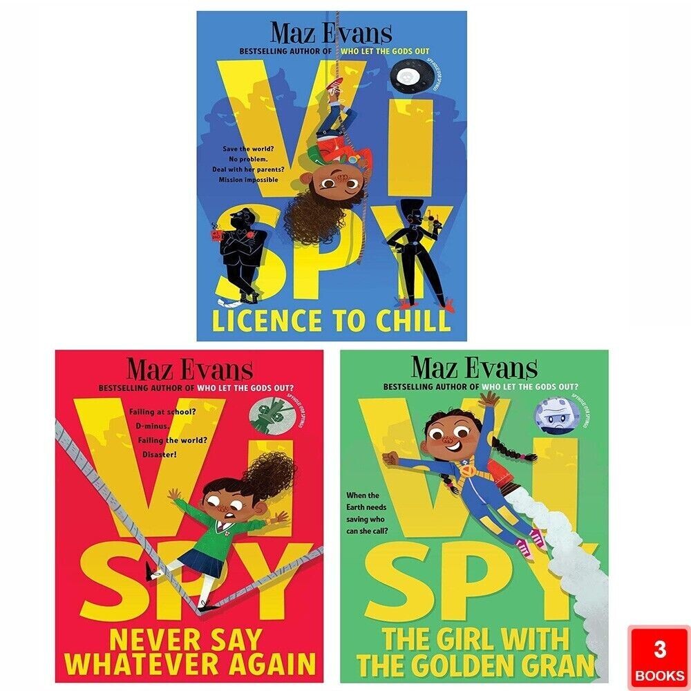 Chicken House Girls Golden Vi Spy Series By Maz Evans 3 Books Collection Set (Licence To Chill, Never Say Whatever Again, The With The Gran) - Image 5